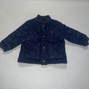 Ralph Lauren Infant 9M Blue Jacket Coat Buttoned